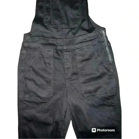 Black overalls with side waist zipper, J Crew XS - Picture 3 of 9